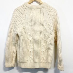 Elegant Cream Knit Sweater
